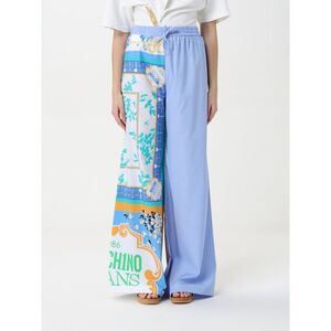 Moschino Jeans Pants Woman Gnawed Blue